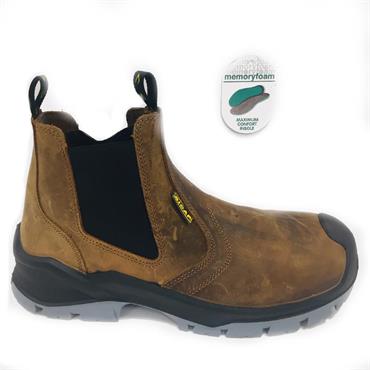 BICAP PS6221 SAFETY PULL ON BOOT-Brown